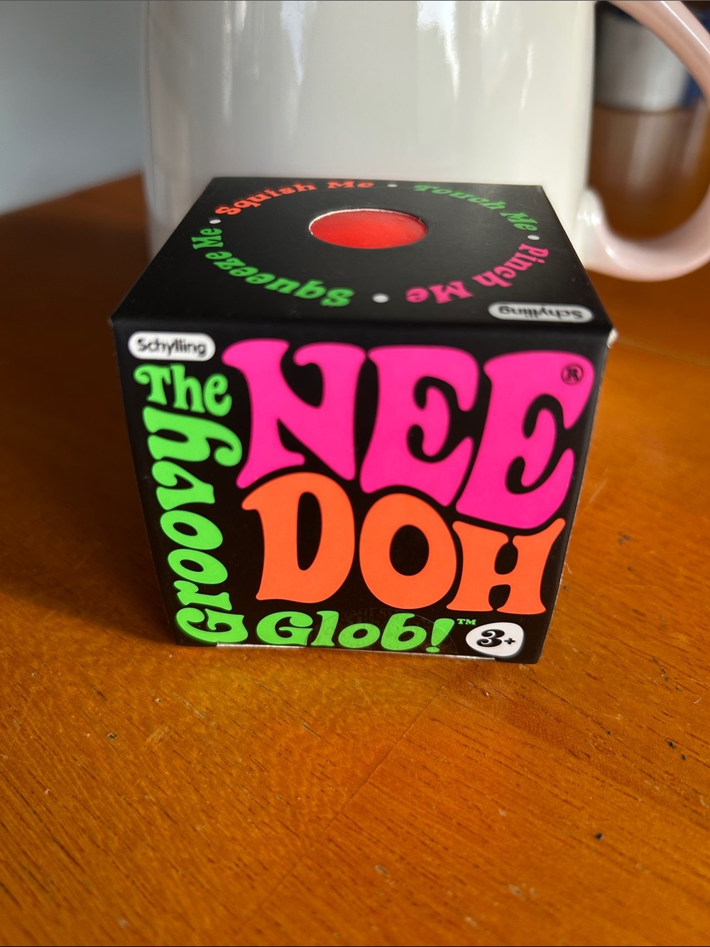 *NEW Schylling Groovy NeeDoh Glob! Squeezy Stress Toy - Neon Orange